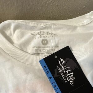 Salt Life White Logo Short Sleeve Tee